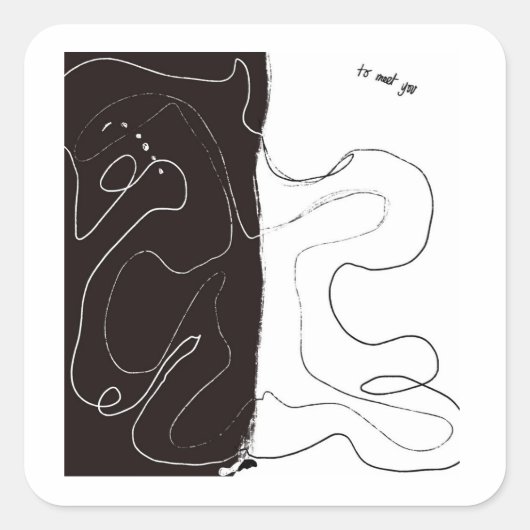 Pour vous rencontrer autocollant (Devant)