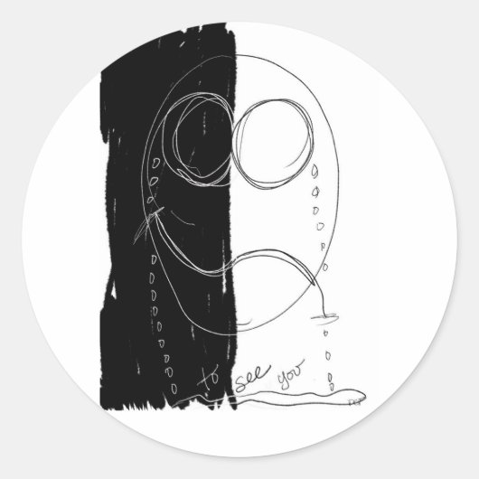 Pour vous voir autocollant (Devant)