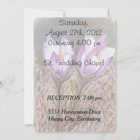 POURCENTAGE PERSONNALISABLE FAIRE-PART DE MARIAGE (Dos)