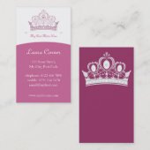 Pourcentage/princesse cartes de visite (Devant / Derrière)