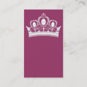 Pourcentage/princesse cartes de visite (Dos)