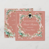 Pourcentage Regency Era Sweet sixteen Invitation (Devant / Derrière)