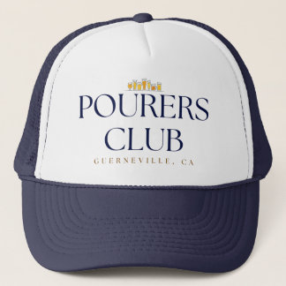 Pourers Club Trucker Hat – Glasses Row Trucker Pet
