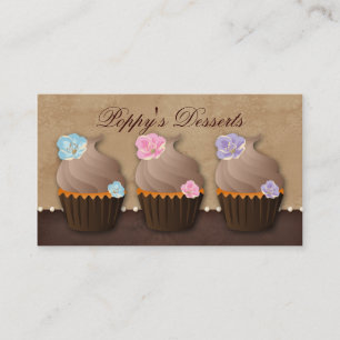 Pourpre bleu de rose de fleur de carte de visite