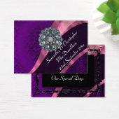 Pourpre damask, mariage faveur merci tag (Bureau)