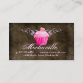 Pourpre de brun de suède de petit gâteau de carte (Dos)