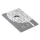 pourpre de carnet de planificateur de livre (Côté Droit)