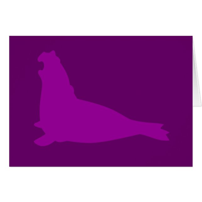 Pourpre de carte de joint d'éléphant (Devant horizontal)