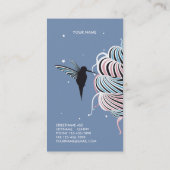 POURPRE DE CARTE DE VISITE D'ARBRE DE CRÈME GLACÉE (Dos)