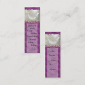 Pourpre de ~ de carte de visite de colombes de (Devant / Derrière)