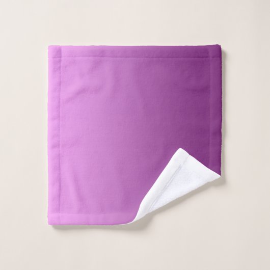 Pourpre de gradient avec le monogramme fait sur (Gant de toilette)