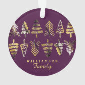 Pourpre de joie, or et photo de famille noire de (dos)