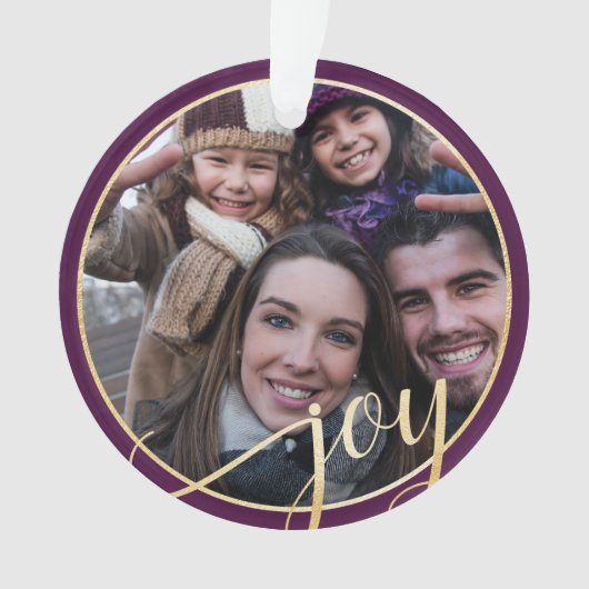 Pourpre de joie, or et photo de famille noire de (devant)