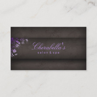 Pourpre de papillon de spa de carte de visite de