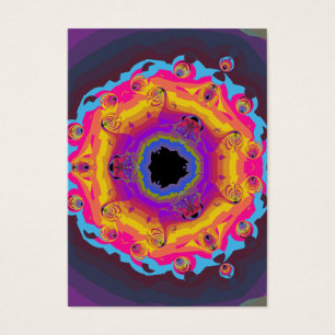 Pourpre de rose de jaune de mandala de fractale de