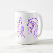 Pourpre de tasse de cheval de dressage (Devant droit)