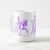 Pourpre de tasse de cheval de dressage (Devant gauche)
