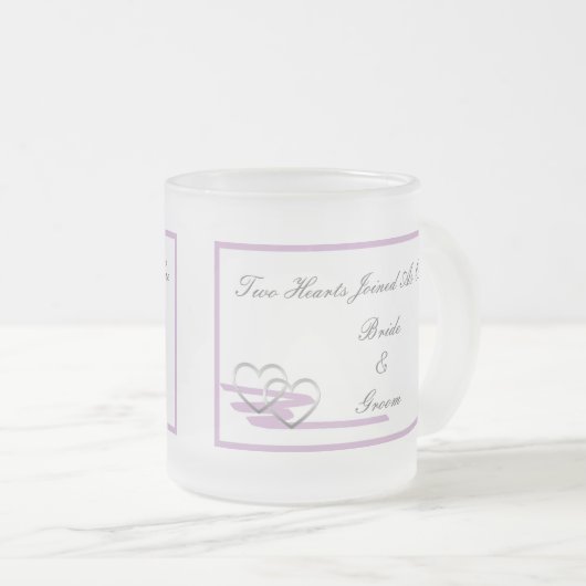 Pourpre de tasse de deux coeurs (Devant droit)