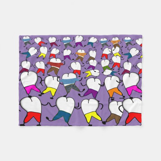 Pourpre dentaire de couverture d'ouatine d'art de (Devant (Horizontal))