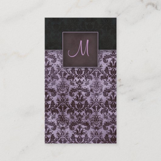 Pourpre du design d'intérieur 5 de carte de visite (Devant)