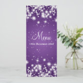 Pourpre élégant d'étincelle d'hiver de menu de (Debout devant)