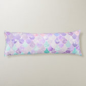 Pourpre en pastel de sirène mignonne, coussin de (Dos)