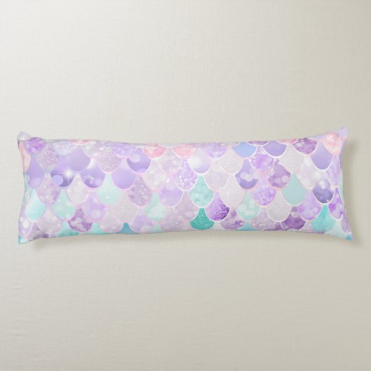 Pourpre en pastel de sirène mignonne, coussin de (Dos)