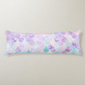 Pourpre en pastel de sirène mignonne, coussin de (Devant)