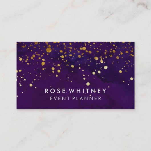 Pourpre et carte de visite de parties (Devant)