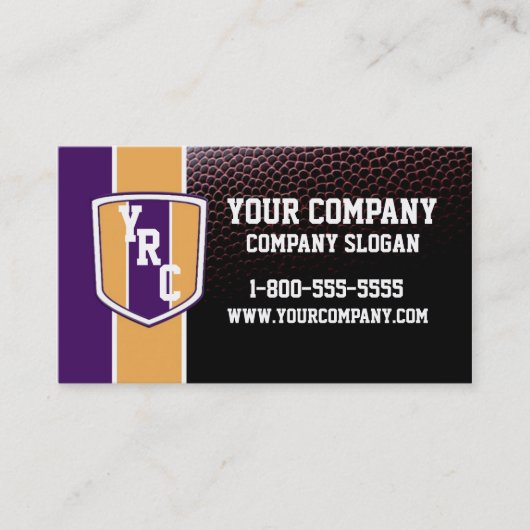 Pourpre et carte du football d'or (Devant)