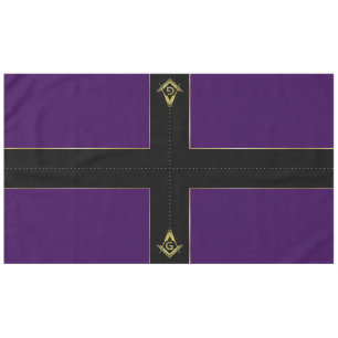 Pourpre et nappes et décorations maçonniques d'o