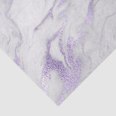 Pourpre et papier de soie de soie marbré par blanc (Détail)