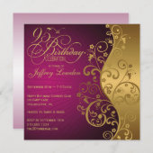 Pourpre et quatre-vingt-quinzième invitation de (Devant / Derrière)