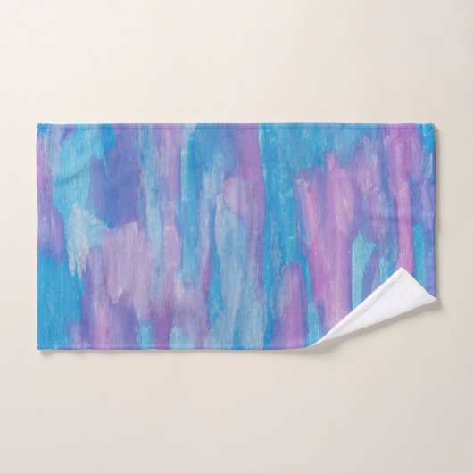 Pourpre et remous bleu (Serviette à main)