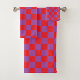 Pourpre et rouge Checkered