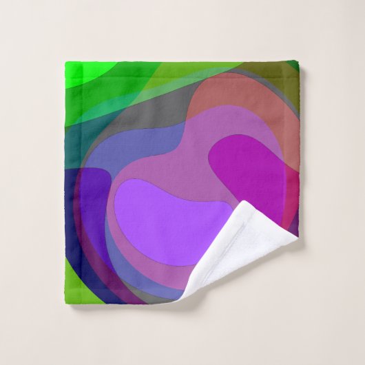 Pourpre Et Vert 403 (Gant de toilette)