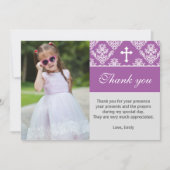 Pourpre fait sur commande de carte photo de note (Devant)