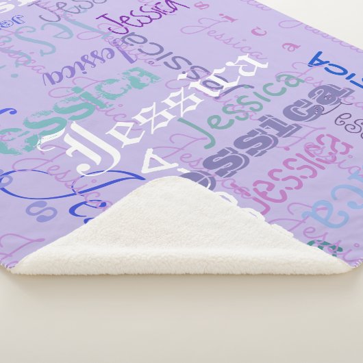 pourpre fait sur commande de couverture de nom (3/4)