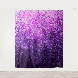 Pourpre linéaire déformé - tapisserie