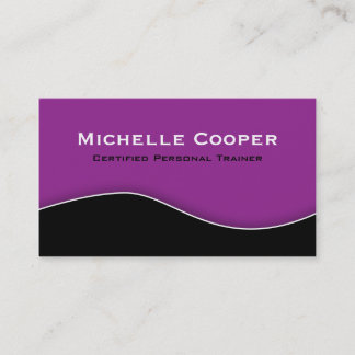 Pourpre noir professionnel de carte de visite de