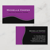 Pourpre noir professionnel de carte de visite de (Devant / Derrière)