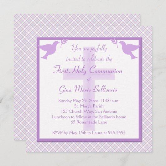 Pourpre, pastels et première invitation de (Devant / Derrière)