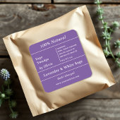 Pourpre | Sage Smudge Ingredirent Étiquettes