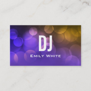 Pourpre UNIQUE du CARTE DE VISITE du DJ
