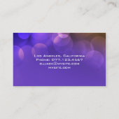 Pourpre UNIQUE du CARTE DE VISITE | du DJ (Dos)
