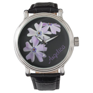 Pourpres montre personnalisée 3 par fleurs