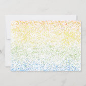 Pourquoi Hello Little Rainbow bébé Faire-part de n (Dos)