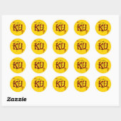 Pourquoi KU ? 20 Stickers ronds (Feuille)