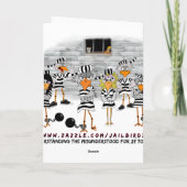 Pourquoi la Felony : Carte de voeux Jailbird (Dos)