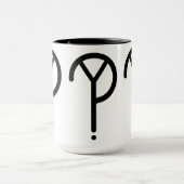 Pourquoi ? Noir de tasse de sonnerie de mouvement (Centre)